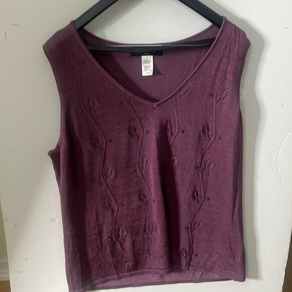JONES NEW YORK WOMAN KNIT BEADED SWEATER SIZE 2X‎ - Picture 1 of 4